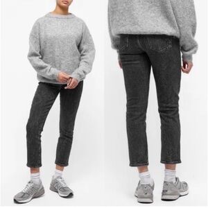 FRAME Le High Straight Cropped Women’s Jeans in Color Edgey - 23